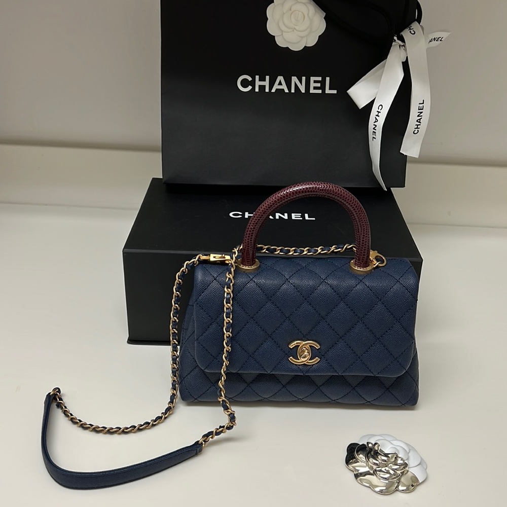 SMAL CAVIAR Chanel COCO Top Handle Bag